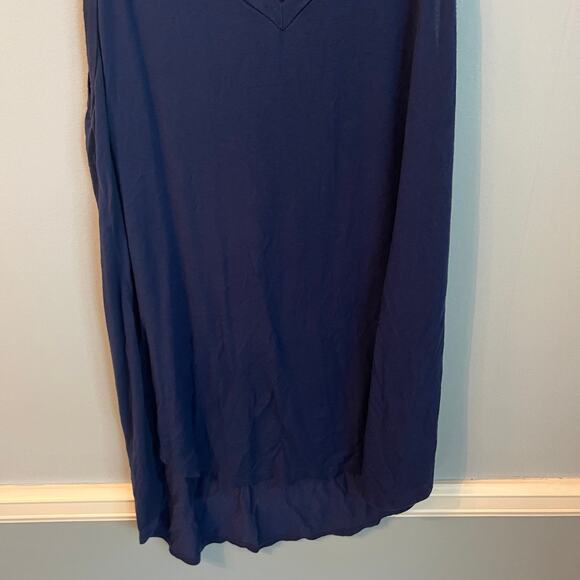 K Ld-Signature Navy Sleeveless Top Shirt Blouse Size Medium - Picture 9 of 12
